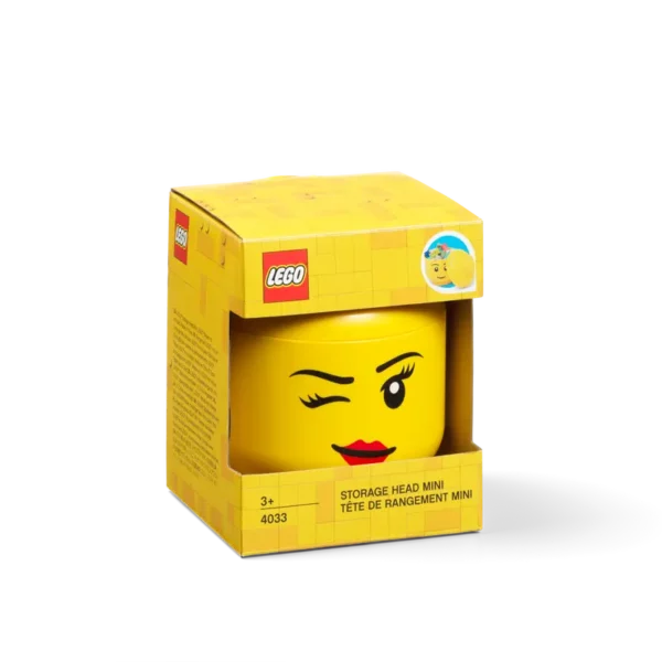 Contenitore Lego testa donna.